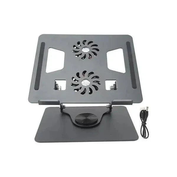 Support de PC Portable Réglable avec Double Ventilateur de Refroidissement - SARYNA STORE