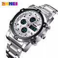 BONDABOU SHOP ⌚ Montre Homme SKMEI – Double Affichage Analogique & Digital – Acier Inoxydable