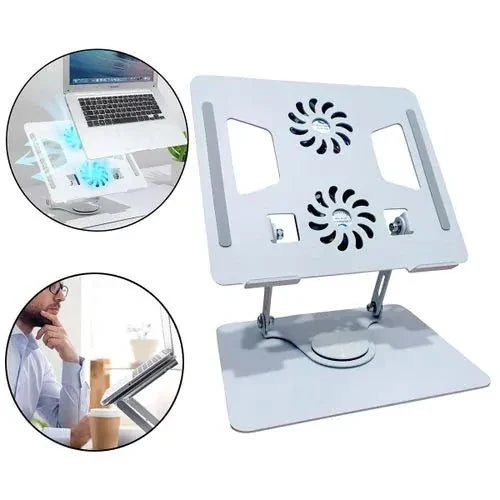 Support de PC Portable Réglable avec Double Ventilateur de Refroidissement - SARYNA STORE